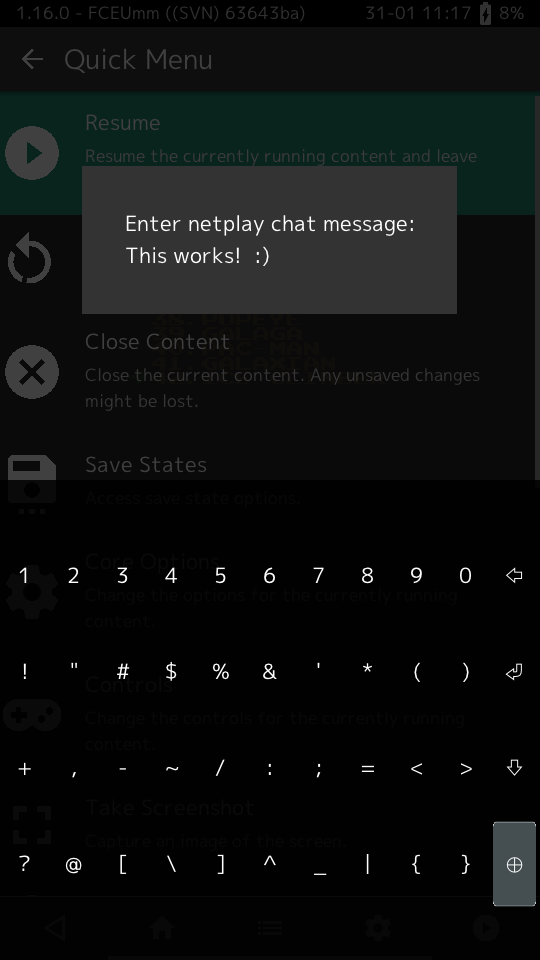 Portrait mode chat window